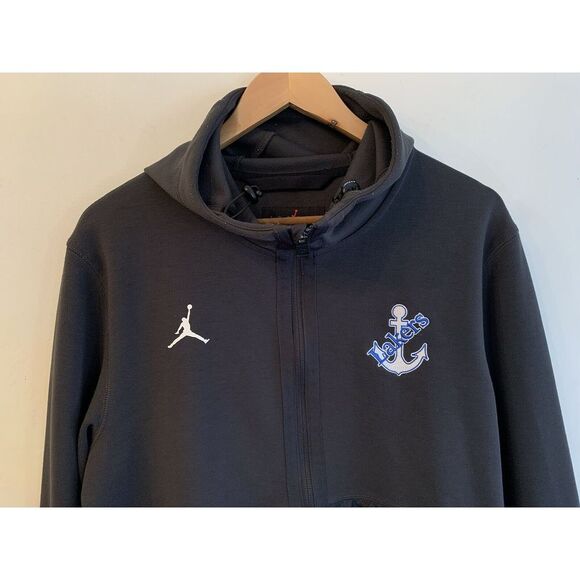 Y2K Nike Air Jordan Dri-Fit Air Fleece Full-Zip Hoodie DQ7870-066 Mens M Jumpman - Picture 3 of 14